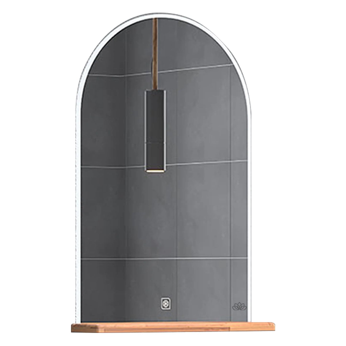 Arte banyo mobilyası masif raflı dokunmatik ledli aynası