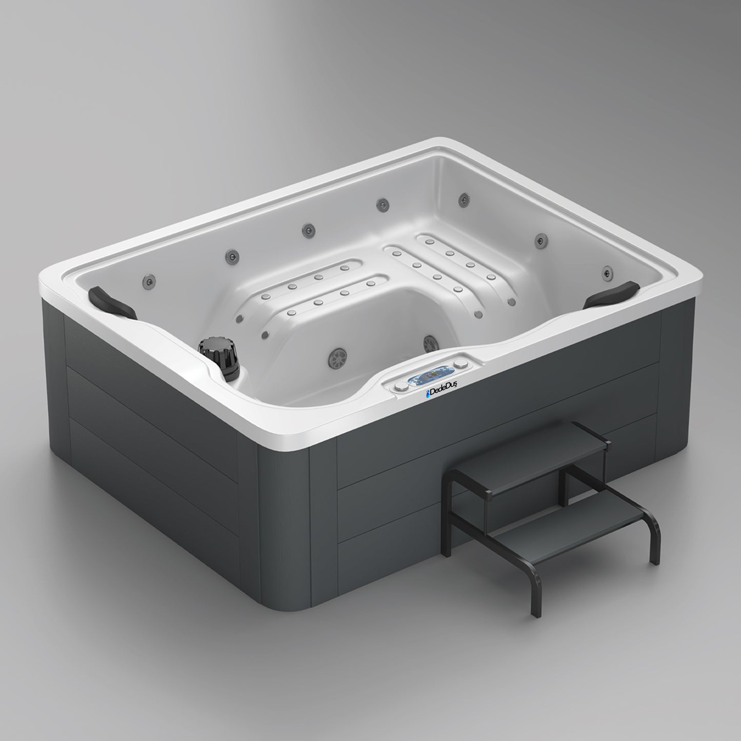 Brook Mini SPA Jakuzi, 170x215 cm, Dede Duş - Shower