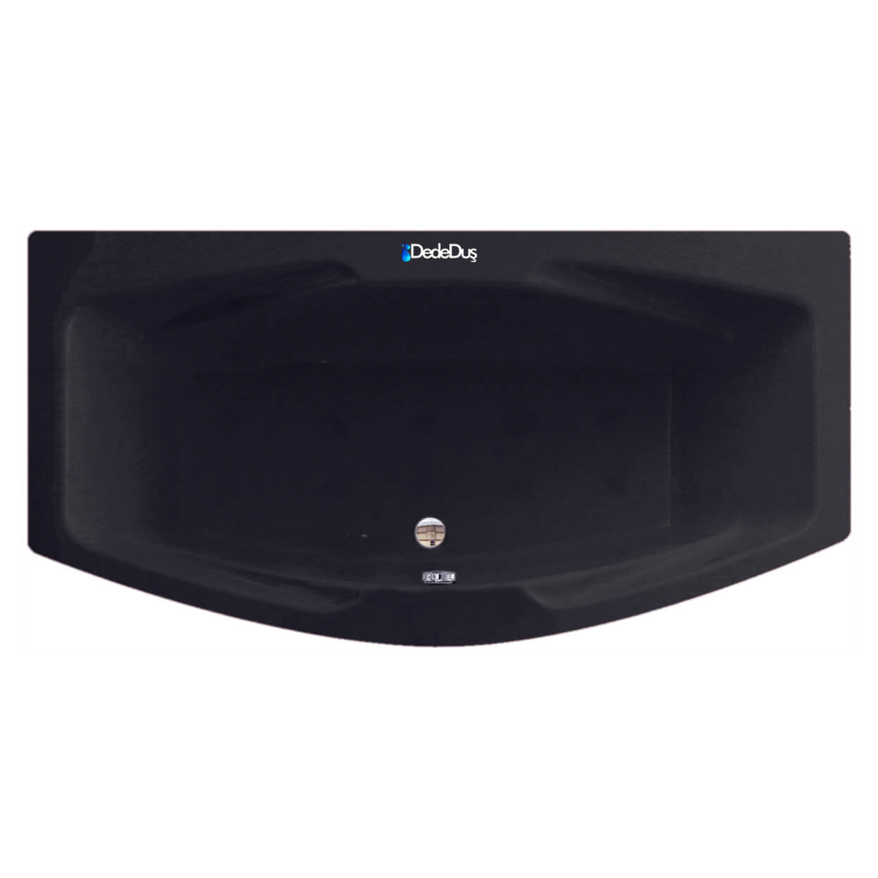 siyah 80x105x180cm önü oval dikdörtgen küvet jakuzi, MOD Gürpınar, Dede Duş, Edremit