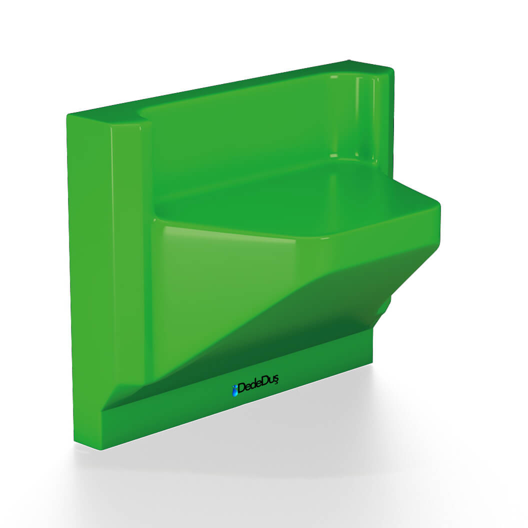 yeşil akrilik düz duş oturağı, Dede Duş, Yeşilköy