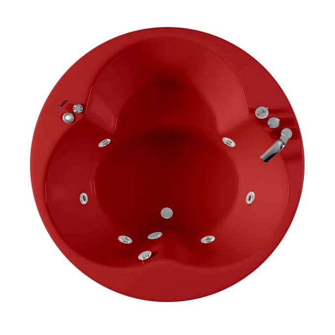 kırmızı renkli 150 cm çaplı yuvarlak jakuzi PRO-S451 Kırşehir