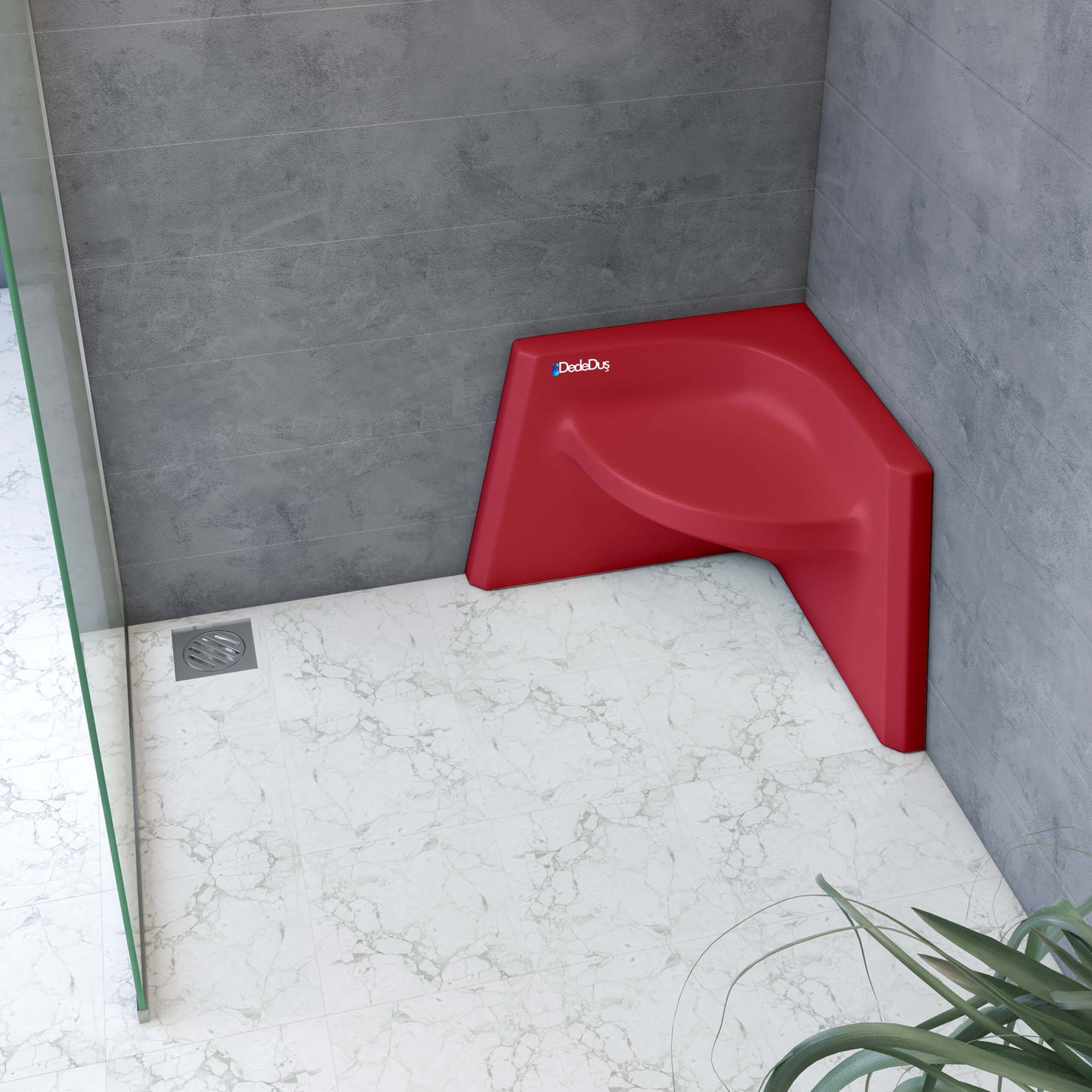 kırmızı köşe duş teknesi taburesi, Dede Duş, Başakşehir