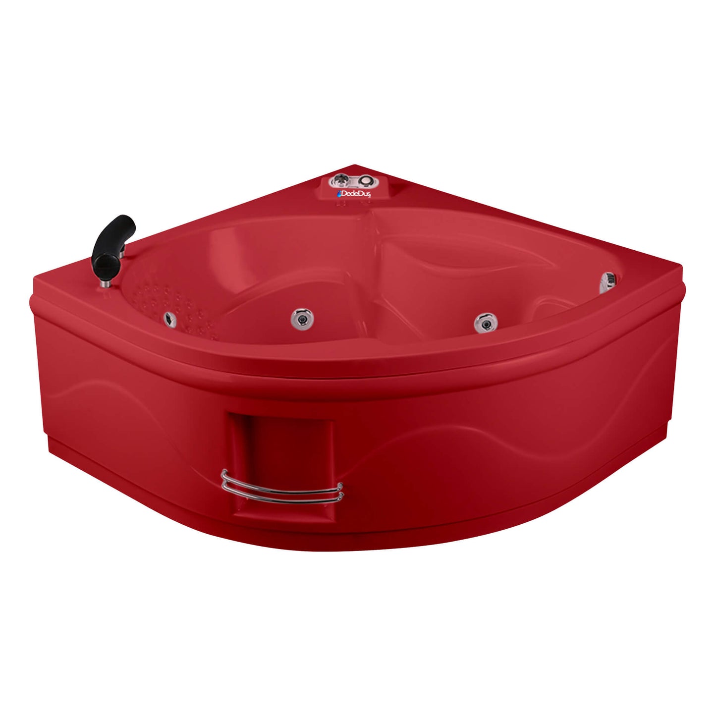 kırmızı renkli,130x130cm, 60cm dış, 44cm iç yüksekliği, oval küvet jakuzi, PRO Bebek, Dede Duş, Çorum