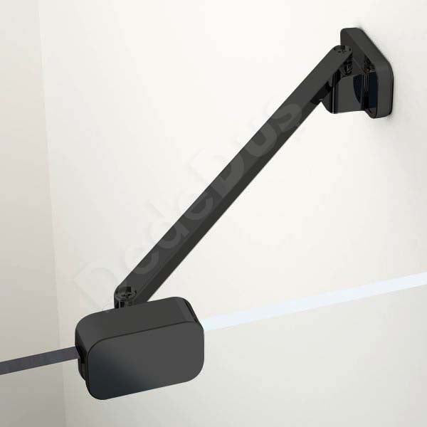 Siyah Paslanmaz Menteşeli İki Duvar Arası Duşakabin | Dede Duş | İstanbul