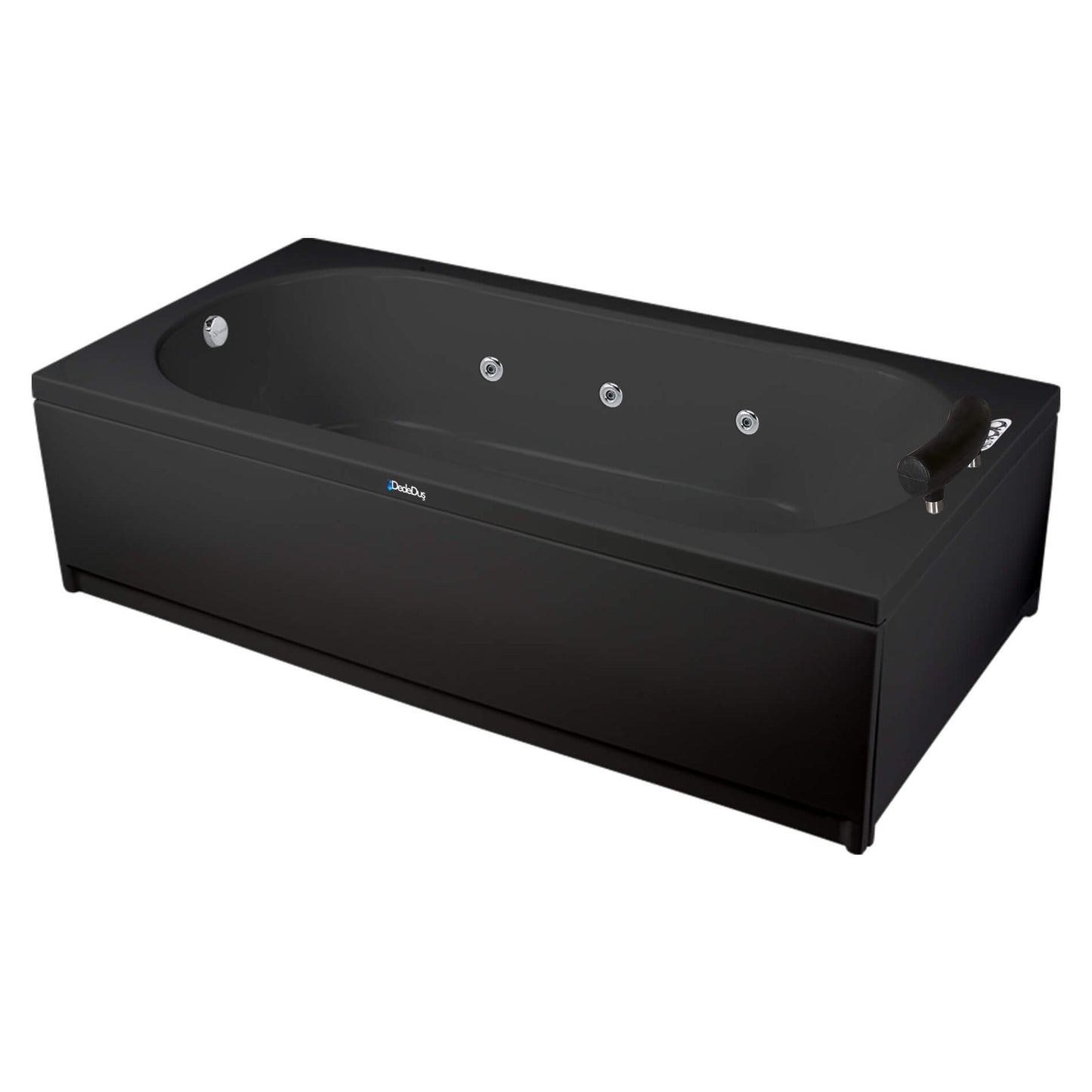 Siyah renkli, 180x80, 180x90 cm, dikdörtgen panelli düz küvet jakuzi, PRO Laleli, Dede Duş, Sarıyer, Zekeriyaköy