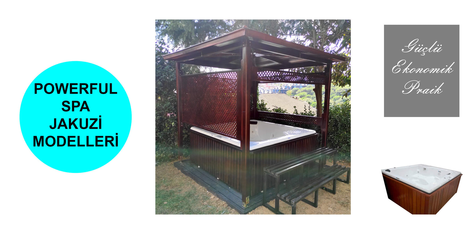 Dış Mekan jakuzi modelleri, fiyatları, Dede Duş Powerful, Bodrum, Antalya, Fethiye