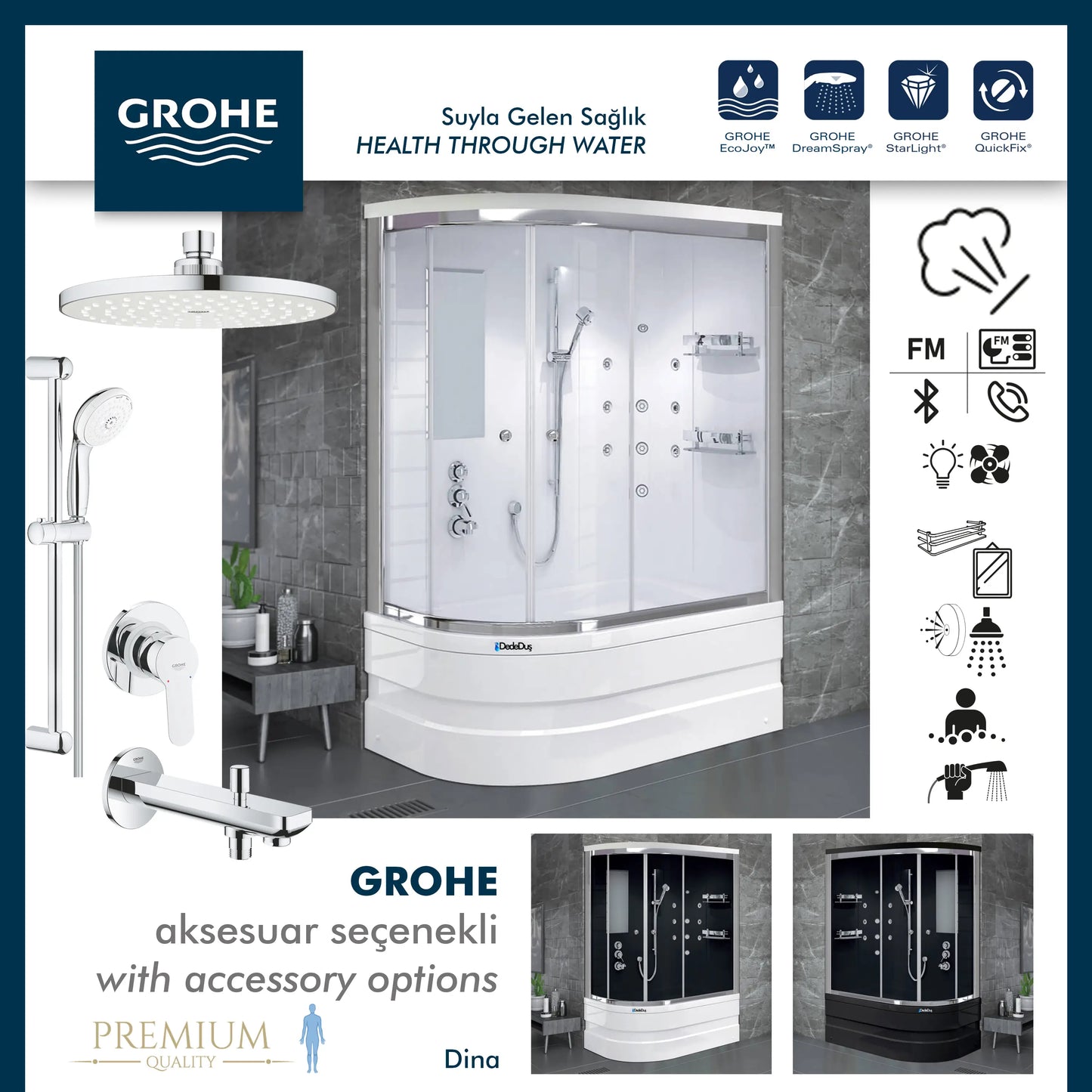 Grohe | Dina Kompakt Duş Sistemleri