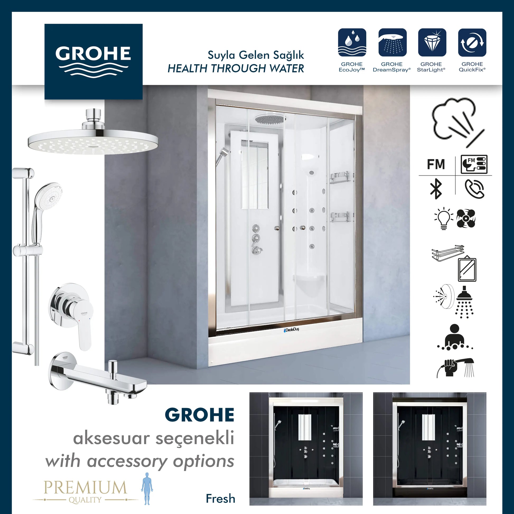 Grohe | Fresh müzikli Kompakt Duş Sistemi