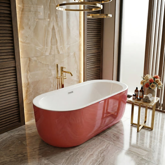 İç mekanları lüks bir SPA süitine dönüştüren, gösterişli tasarımı ve şık yer bataryasıyla tamamlanmış Queen freestanding model.