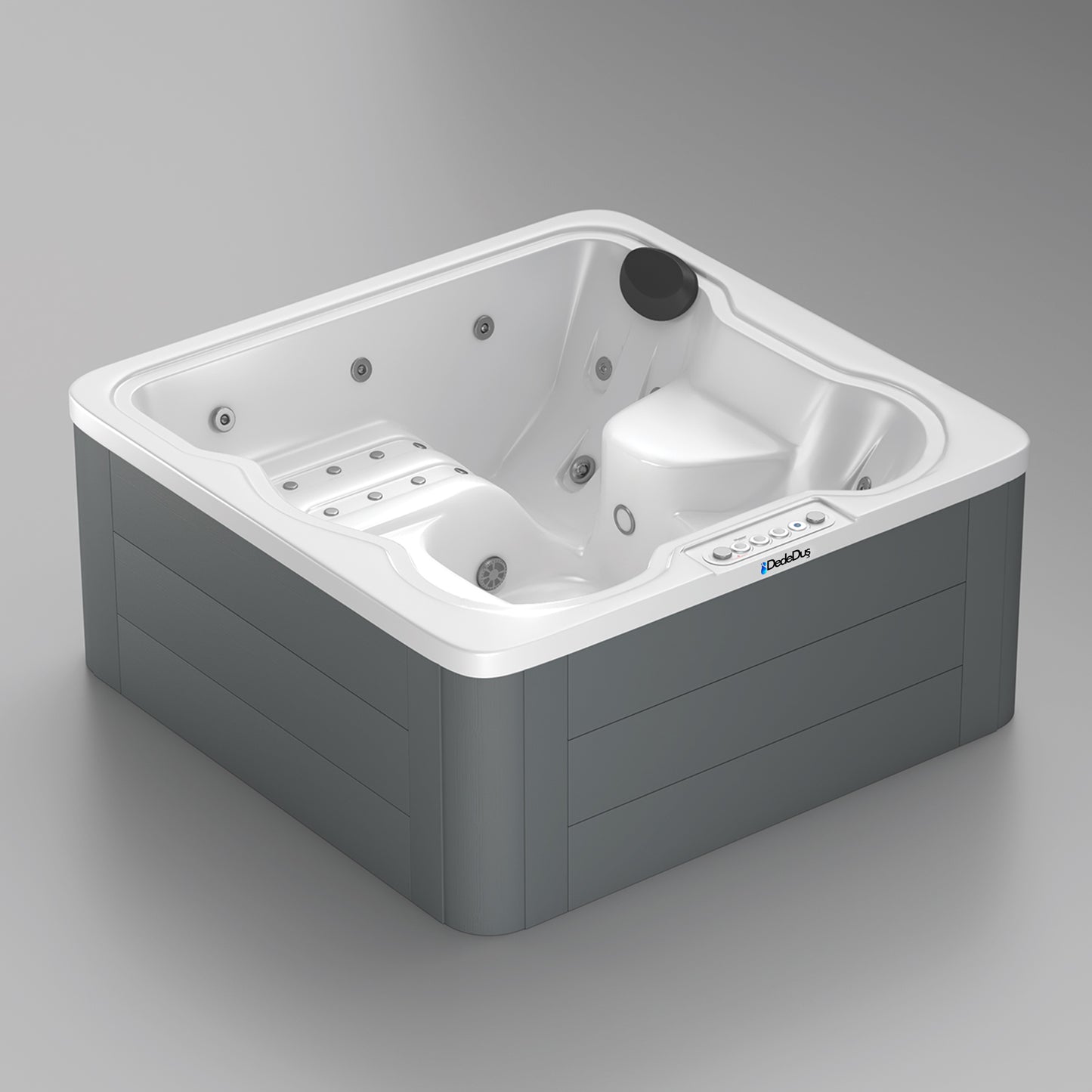 Aria Mini Spa Jakuzi, 178x178 cm - Dede Duş - Shower