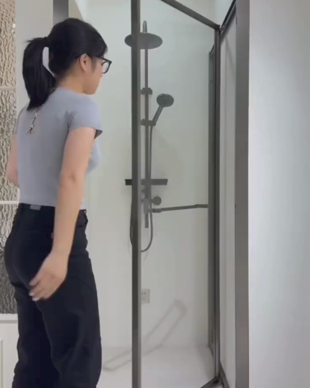 Shower Omen iki duvar arası içe katlanır sürgülü duşakabin Dede Duş montaj videosu