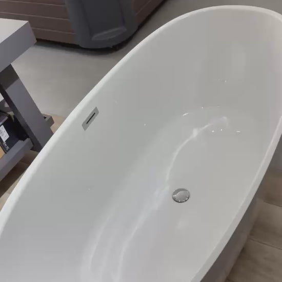 Sanacryl Scala 164x77 cm parlak beyaz bağımsız küvet showroom videosu