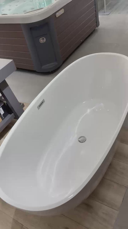 Sanacryl Scala 164x77 cm parlak beyaz bağımsız küvet showroom videosu