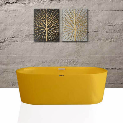 sarı renkli bağımsız küvet 177 x 79 cm Dede Duş Sinop